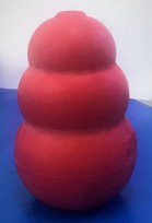 Red kong dog treat toy